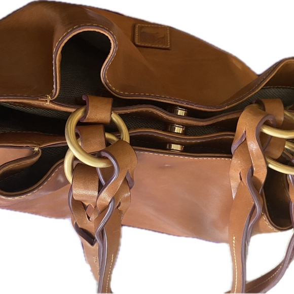 Large Zip Barlow all genuine leather Dooney Bourke Bag - Picture 5 of 10